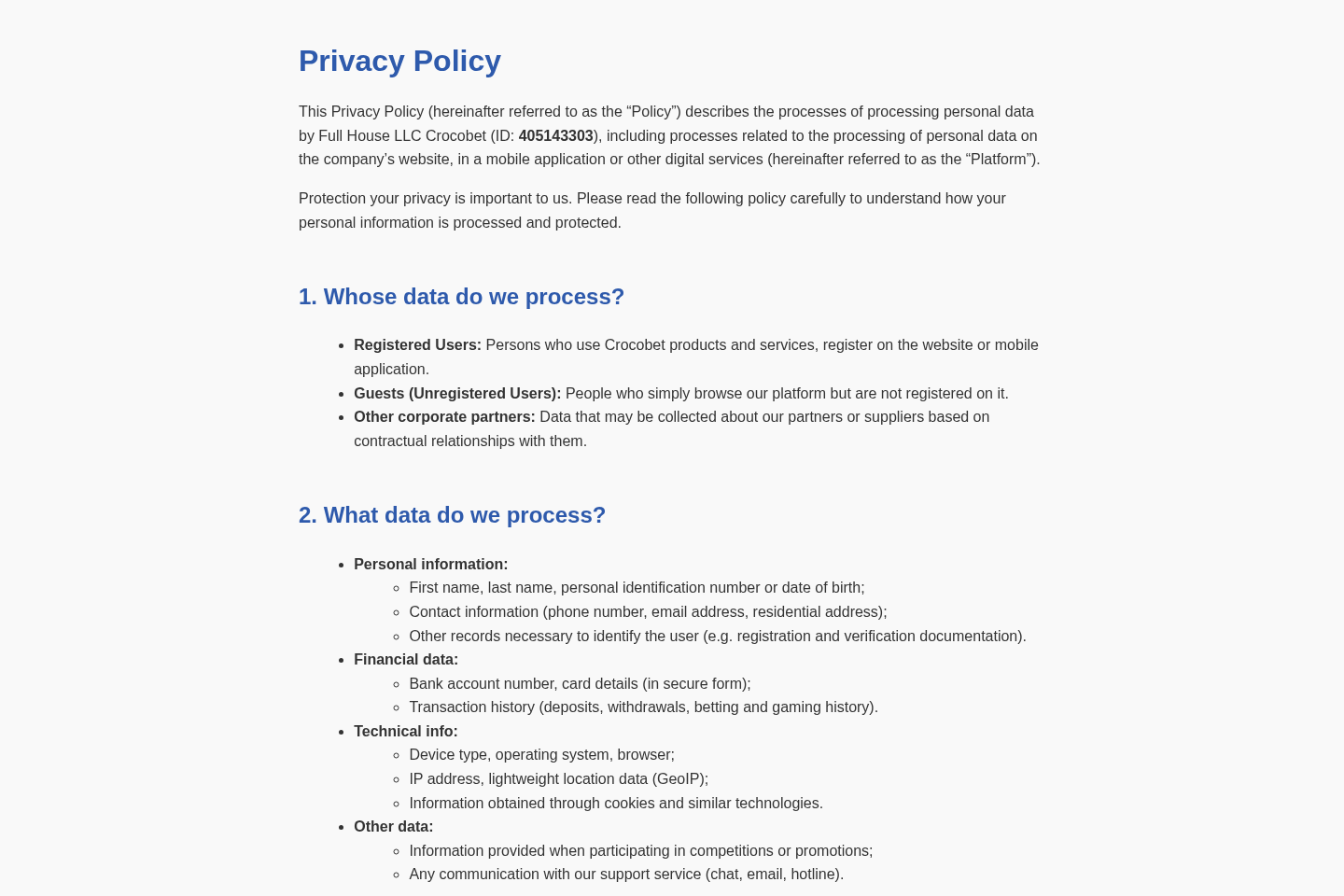 Crocobet source page